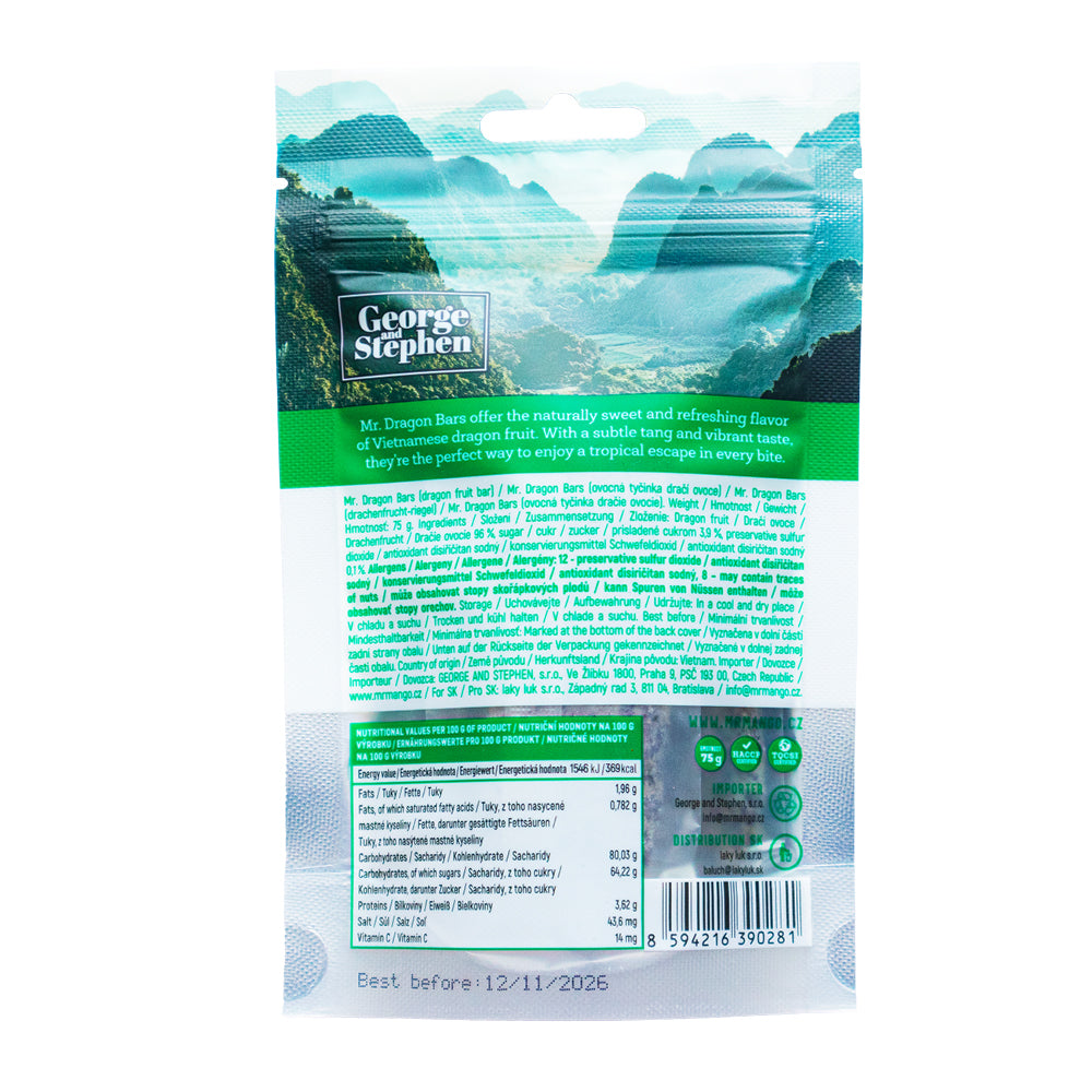 MR. DRAGON BARS | Dragon fruit bars 75g