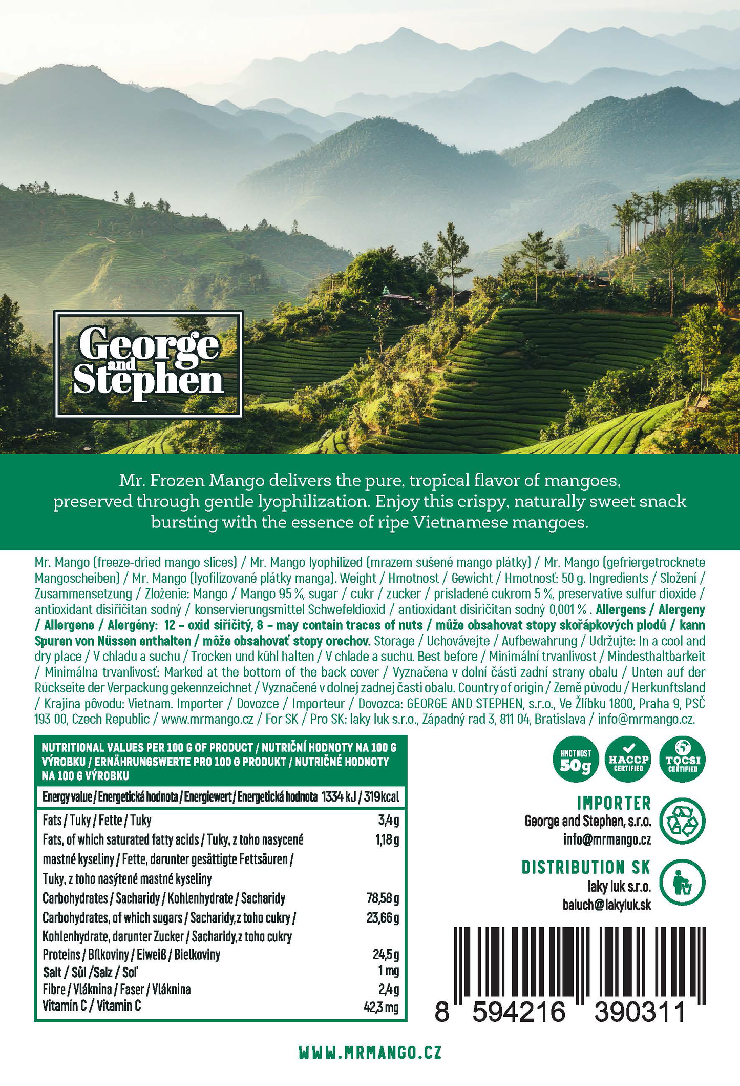 MR. FREEZE MANGO | Freeze-dried mango 50g