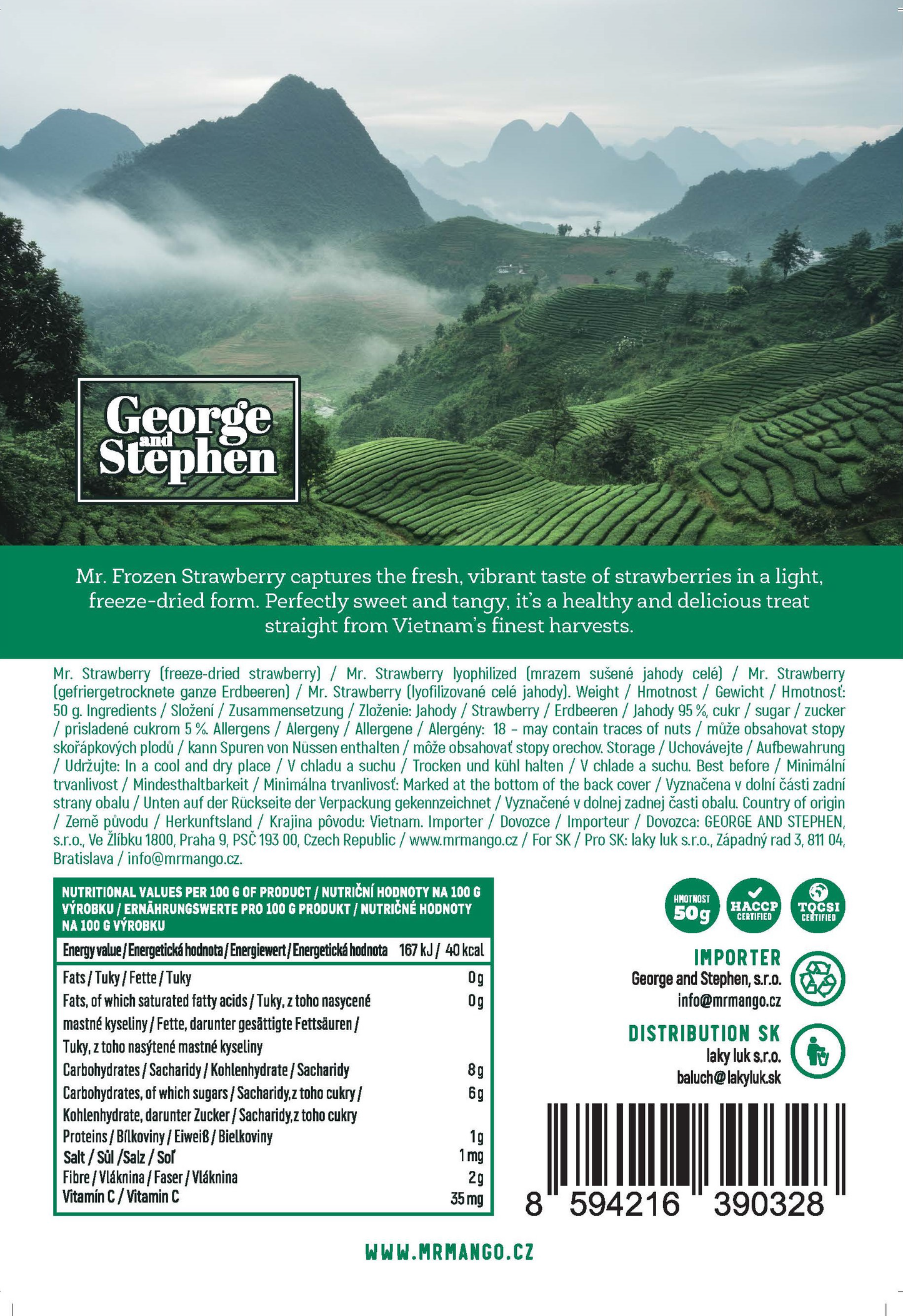 MR. FREEZE STRAWBERRY | Freeze-dried strawberries 50g