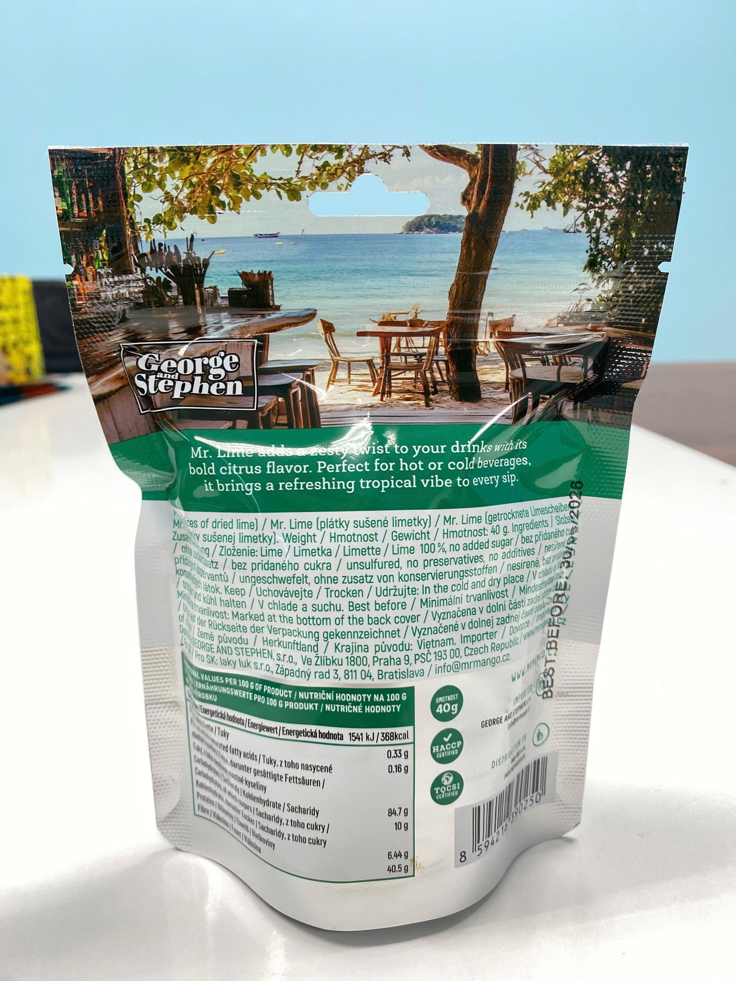 MR. LIME | Sušené plátky limetky 40g