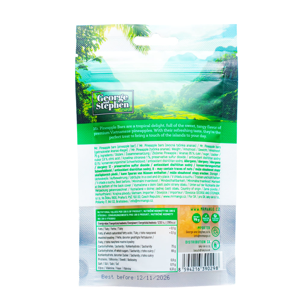 MR. PINEAPPLE BARS | Pineapple bars 75g