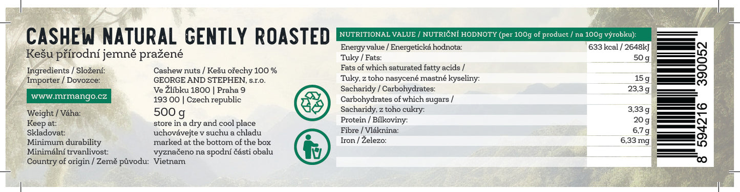 MR. CASHEW | Kešu oříšky natural 370 g