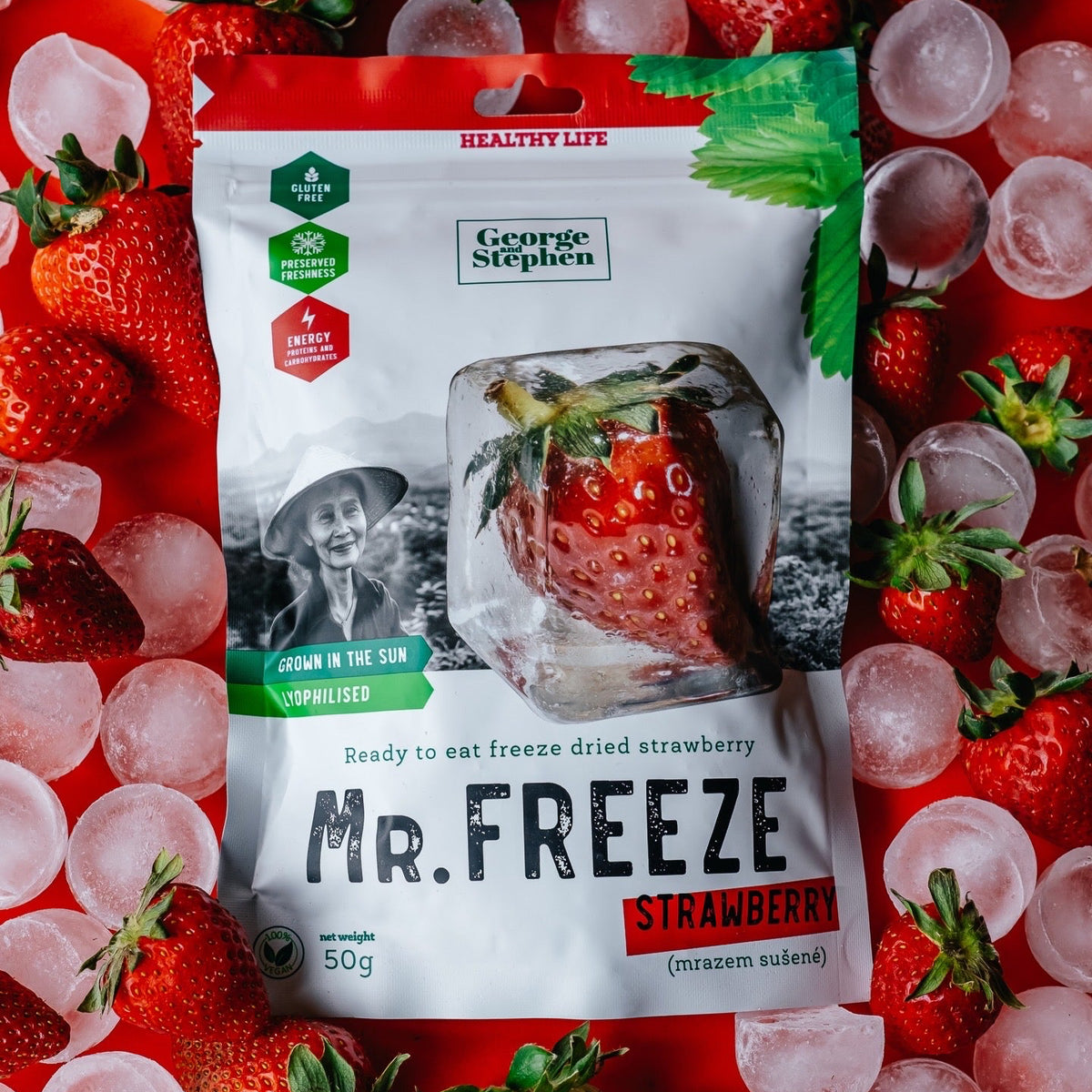 MR. FREEZE STRAWBERRY | Jahody sušené mrazem 50g