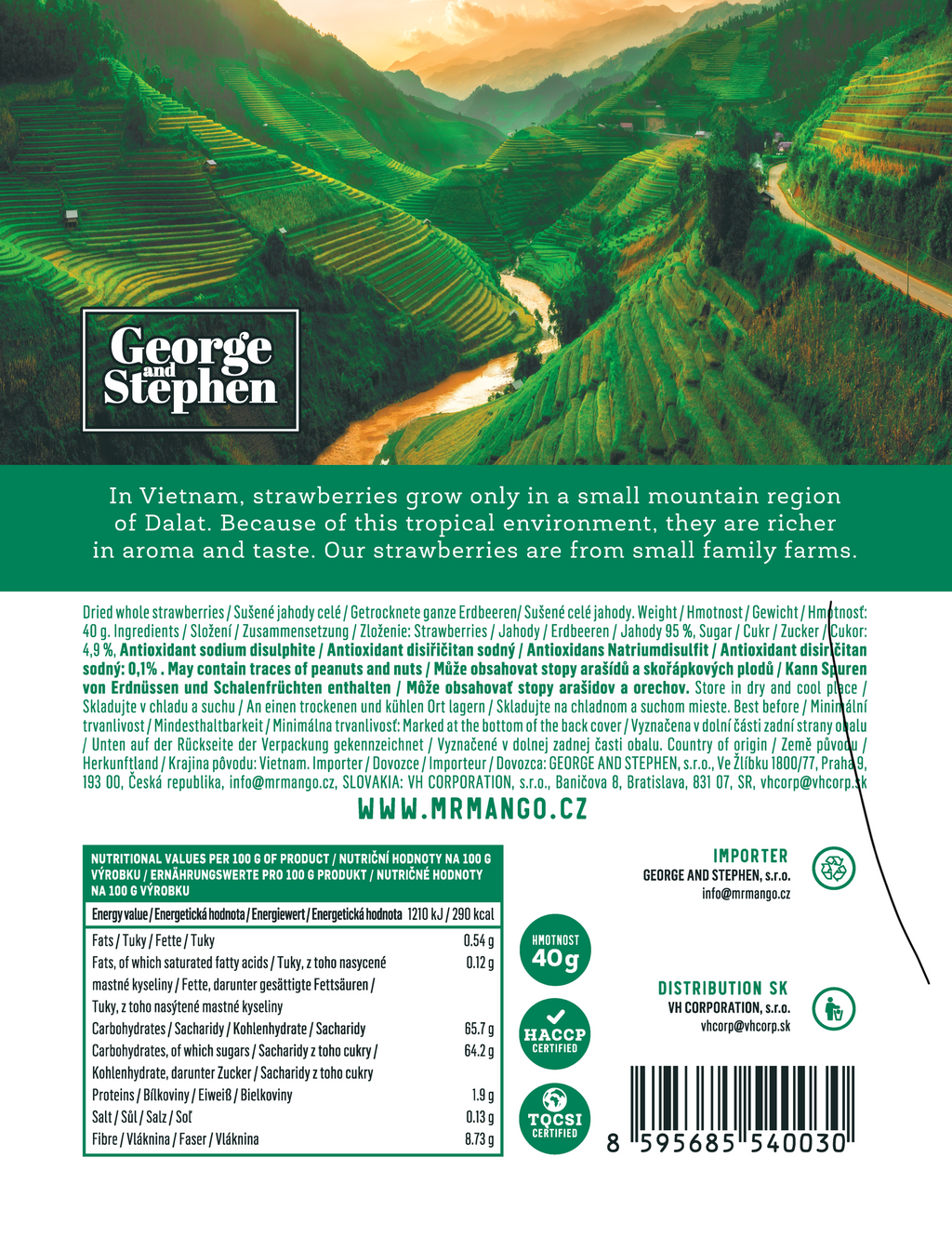 MR. STRAWBERRY | Sušené jahody 40 g