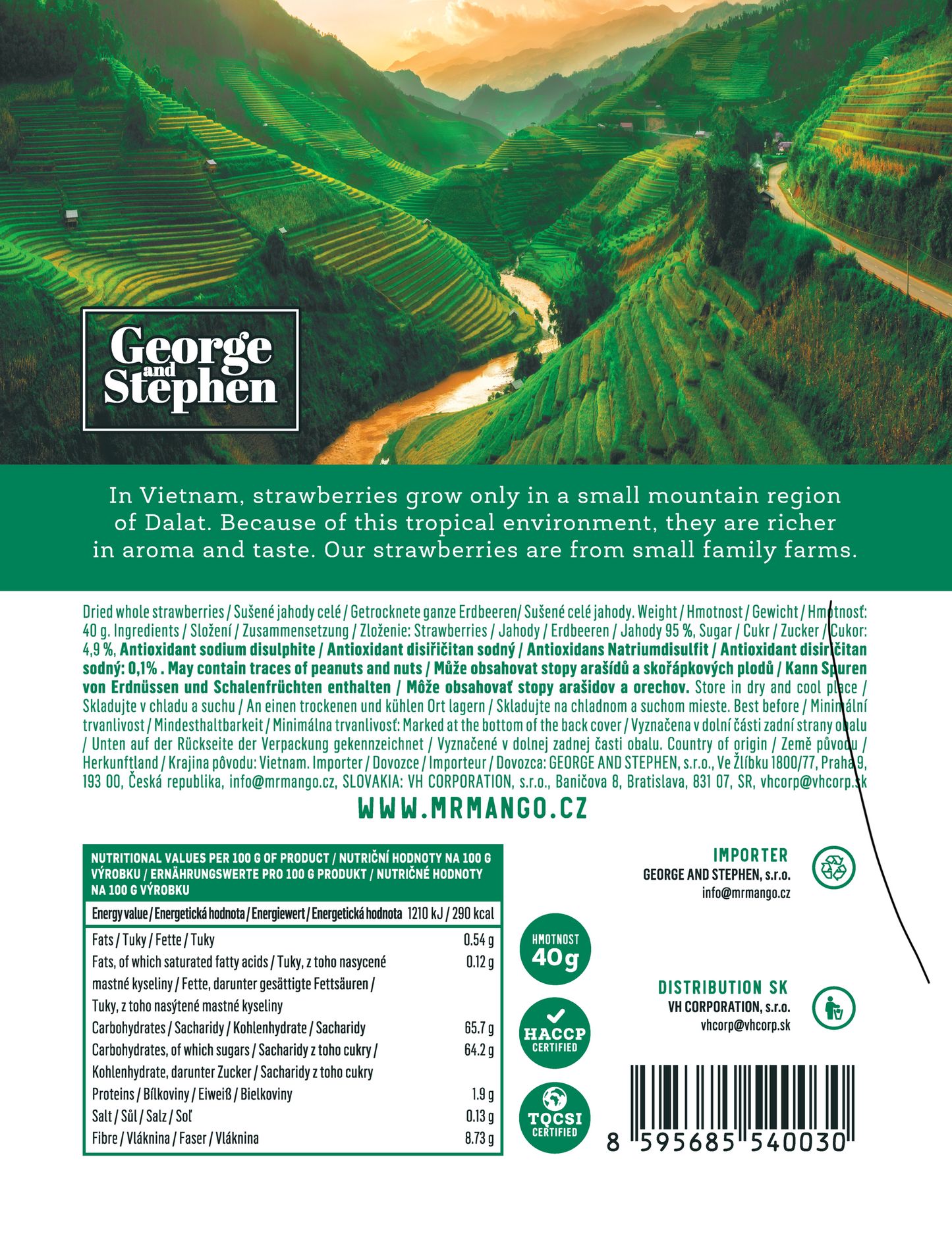 MR. STRAWBERRY | Sušené jahody 40 g