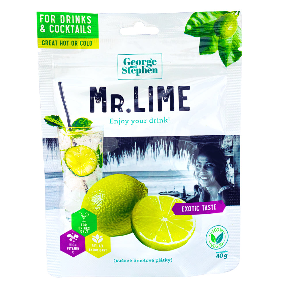 MR. LIME | Sušené plátky limetky 40g