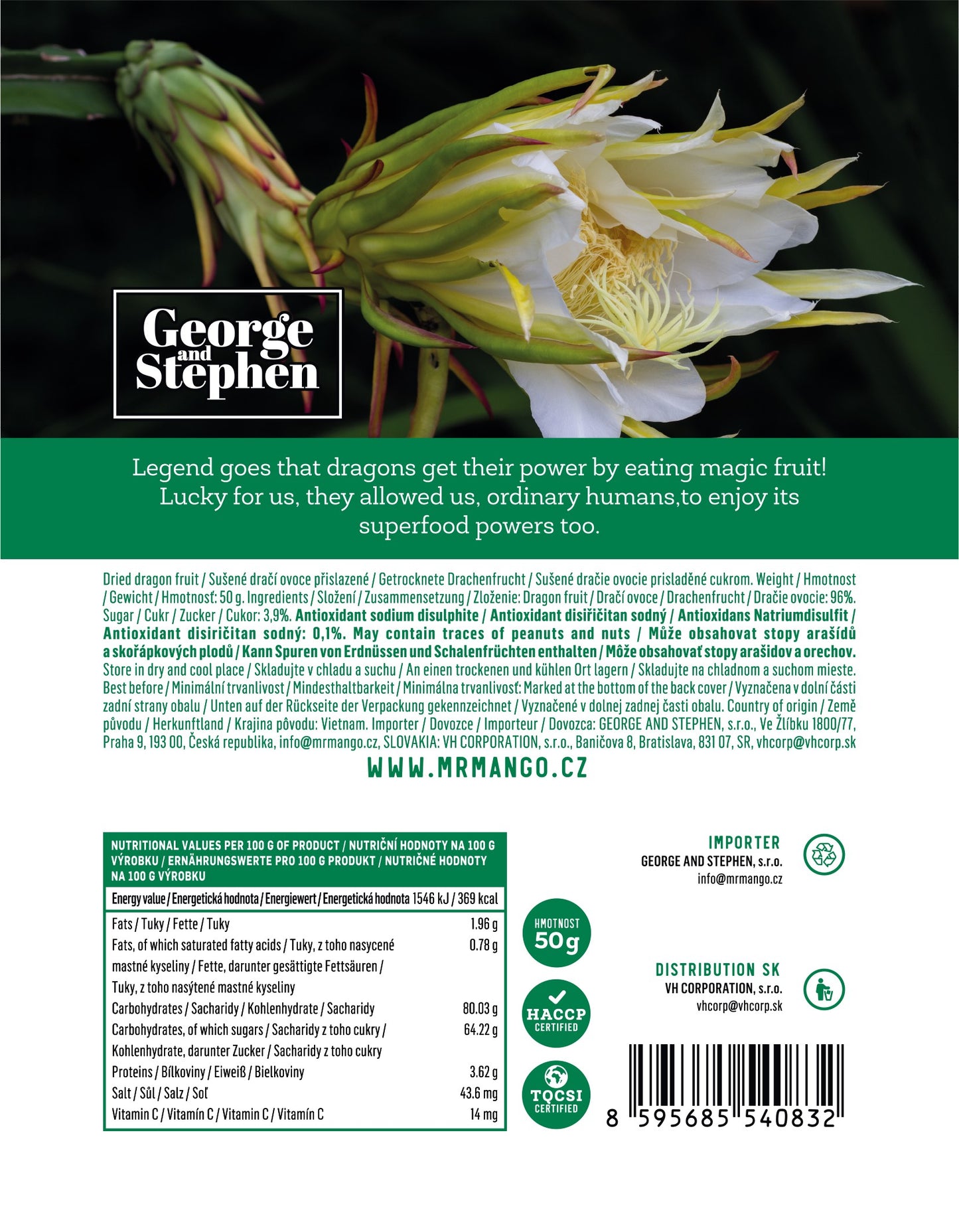 MR. DRAGON | Sušené dračí ovoce 50 g