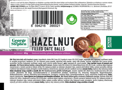 Datlové kuličky - lískový oříšek