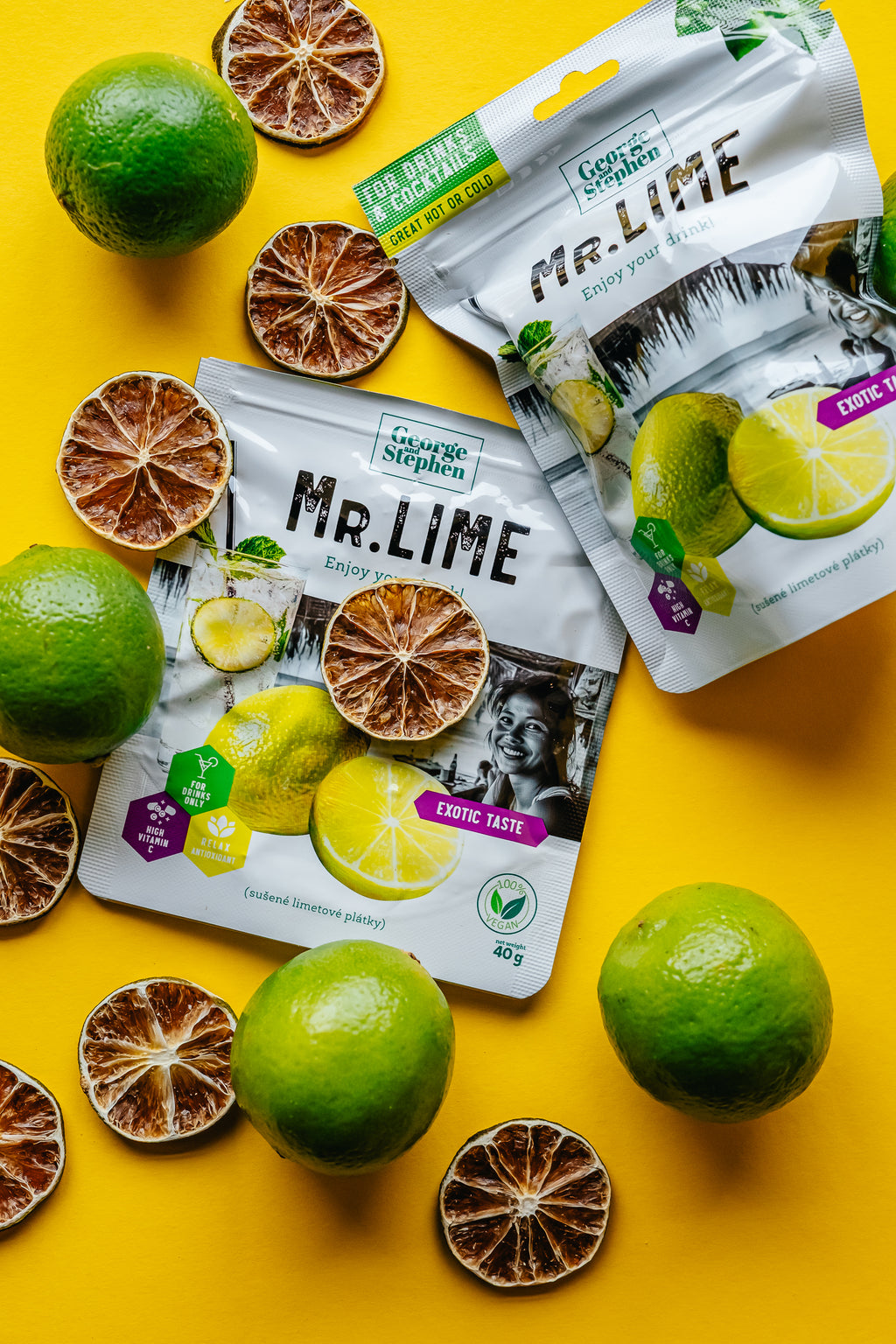 MR. LIME | Sušené plátky limetky 40g