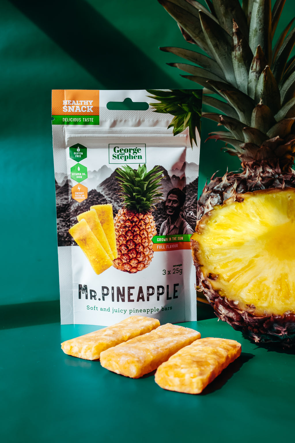 MR. PINEAPPLE BARS | ovocné tyčinky ananasu 75g