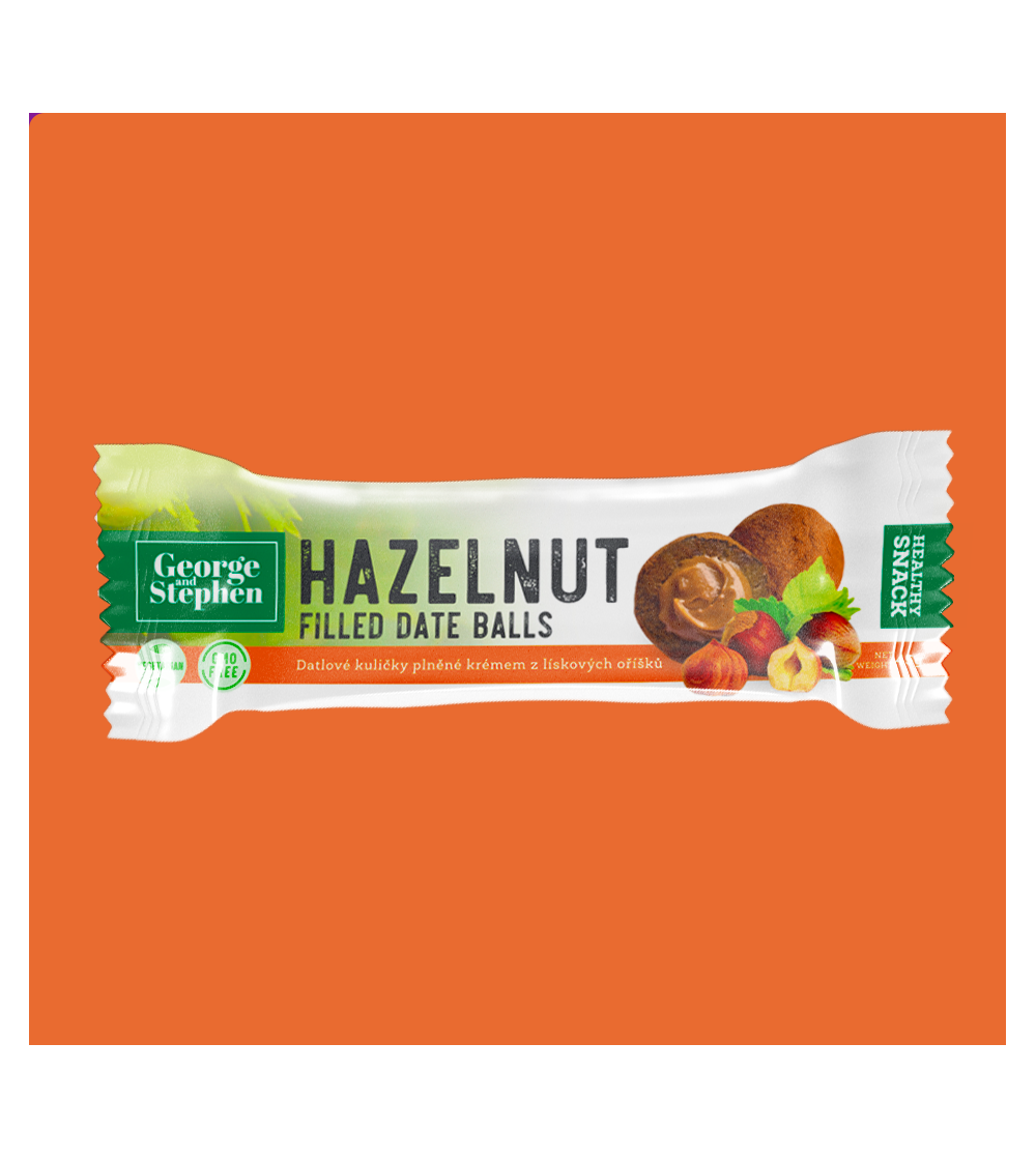 Datlové kuličky - lískový oříšek